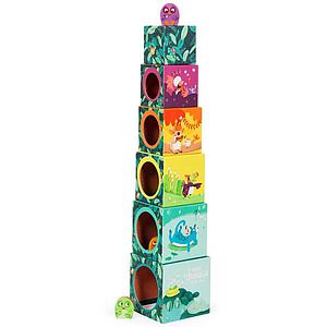 Cubes empilables DANS LA JUNGLE Moulin Roty