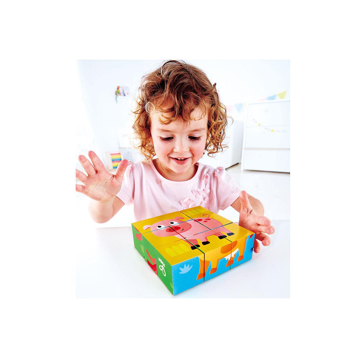 Cubes-puzzle FARM ANIMAL Hape