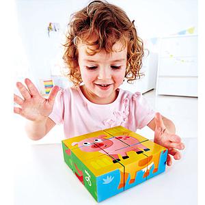 Cubes-puzzle FARM ANIMAL Hape