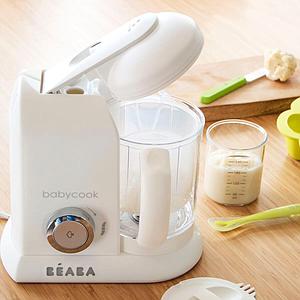 Cuiseur-vapeur BABYCOOK SOLO Beaba blanc-silver-édition limitée