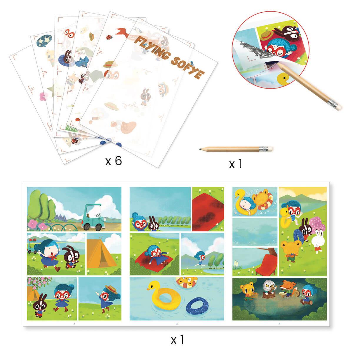 Décalcos Flying Sofye LES PETITS CADEAUX Djeco