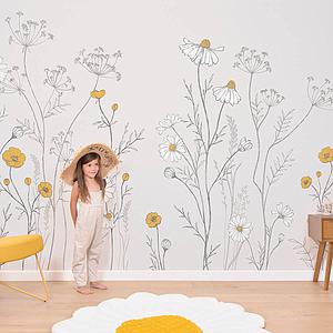 Décor mural A travers champs Lilipinso