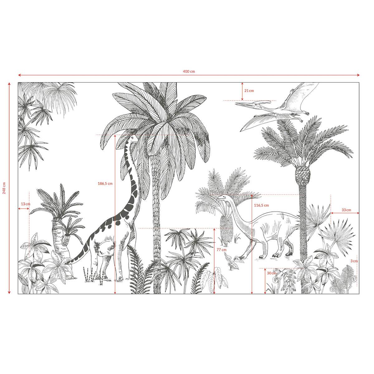 Décor mural Dinosaures Lilipinso