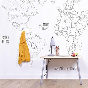 Décor mural Mappemonde Lilipinso