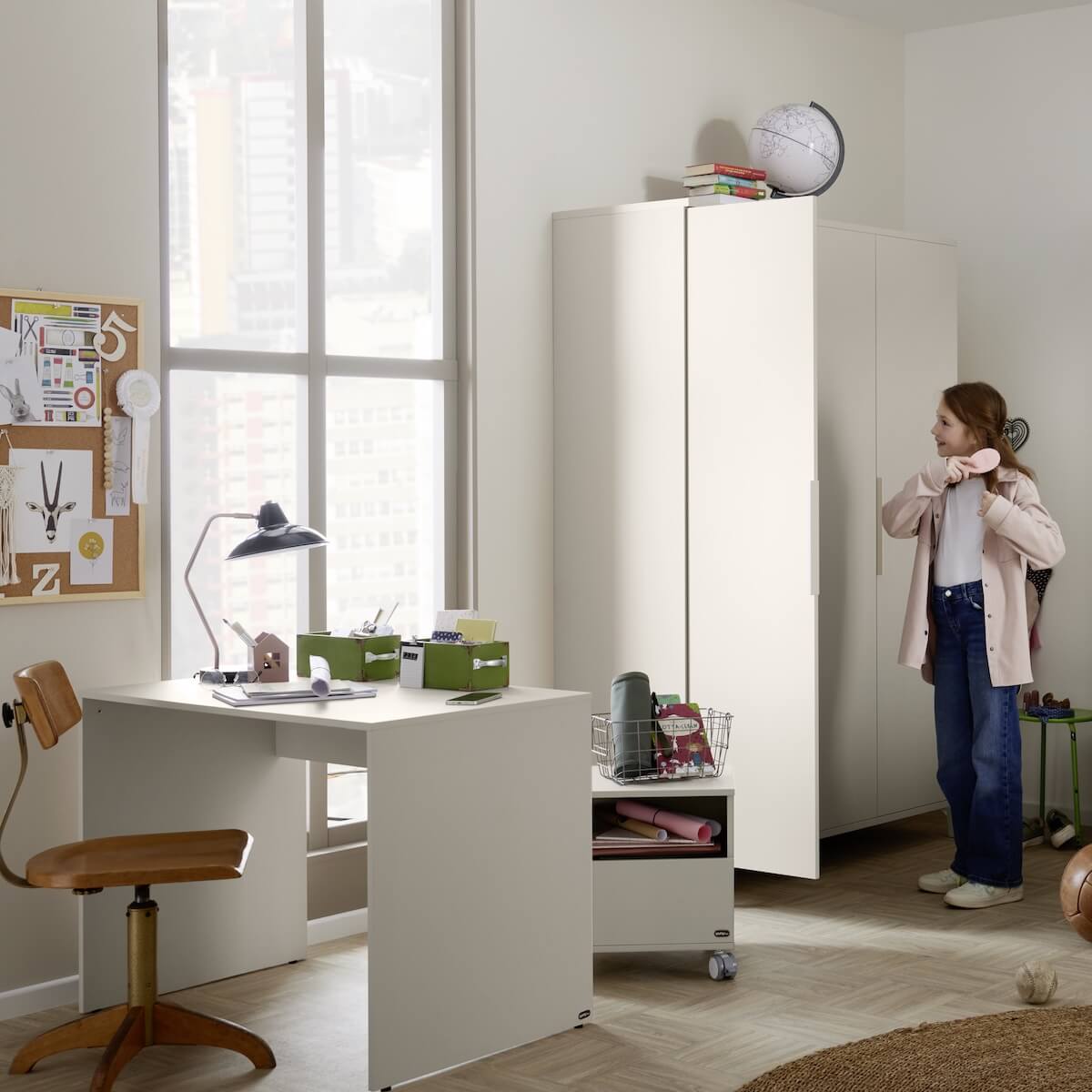 Desk 100x72x 60cm SISTER LOU Yuny by Paidi Cashmere beige