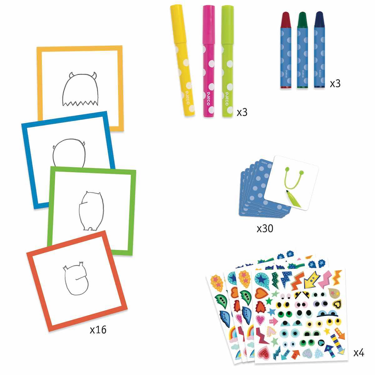 Dessin Les petits monstres Djeco