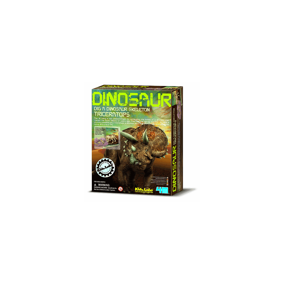 Déterre ton dinosaure Triceratops DINOSAUR 4M