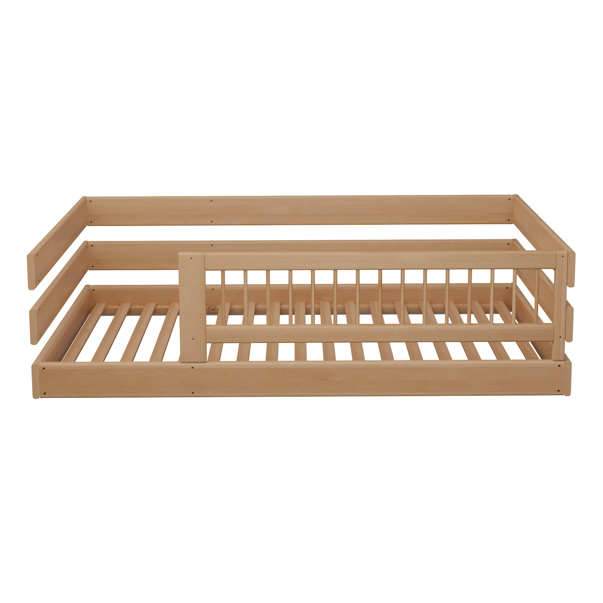 Deuxième surface de couchage avec cadre pour tout-petits DELUXE De Breuyn huilé naturel