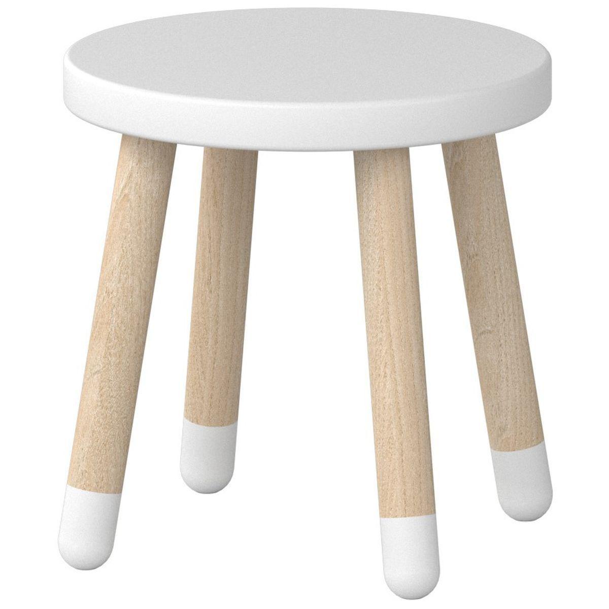 DOTS by Flexa Petit tabouret enfant 30 cm Blanc