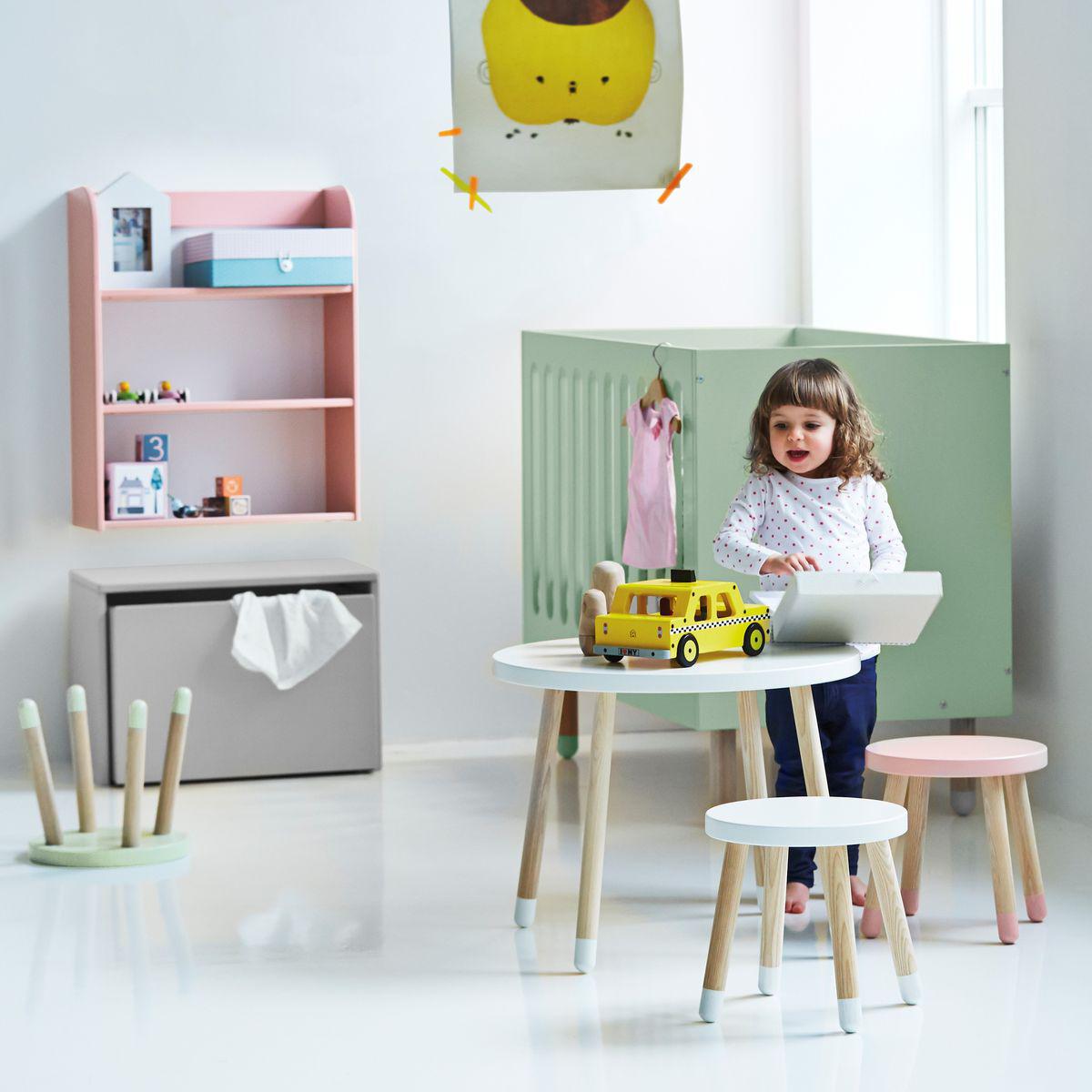 DOTS by Flexa Petite table enfant 60 cm Blanche
