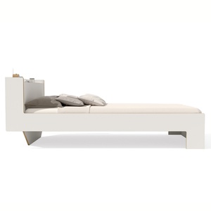 Double bed 140x200cm NOOK Müller Small Living white