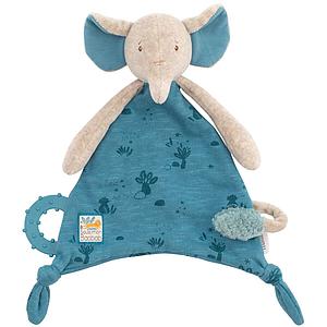 Doudou attache-tétine éléphant SOUS MON BAOBAB Moulin Roty