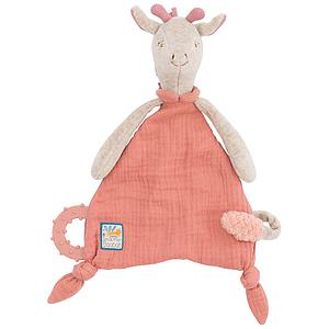 Doudou attache-tétine girafe SOUS MON BAOBAB Moulin Roty