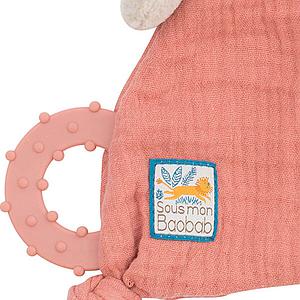 Doudou attache-tétine girafe SOUS MON BAOBAB Moulin Roty