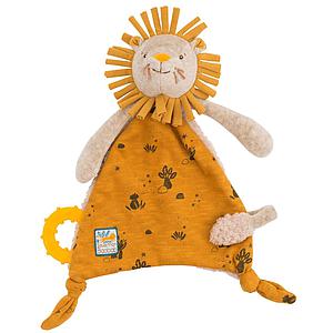 Doudou attache-tétine lion SOUS MON BAOBAB Moulin Roty