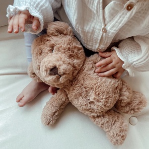 Doudou BATTEMENTS DE COEUR Flow Lou l'ours brun