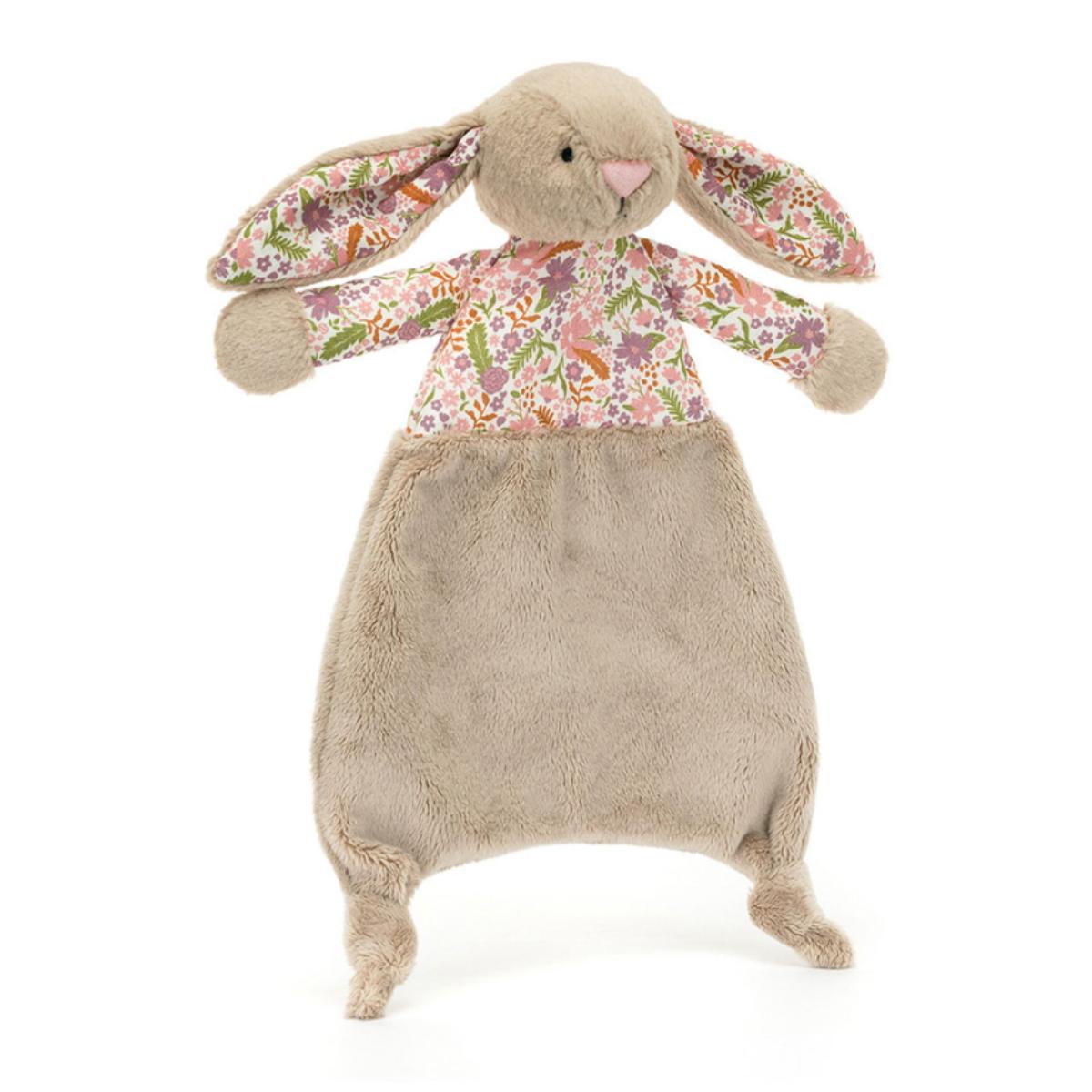 Doudou Blossom Beige Bunny 'Petal' Comforter Jellycat