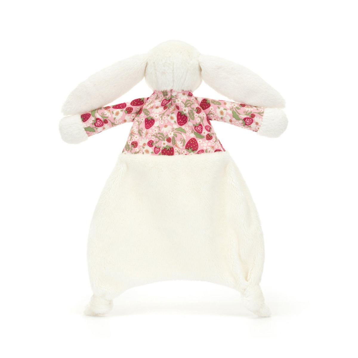 Doudou Blossom Cream Bunny 'Berry' Comforter Jellycat