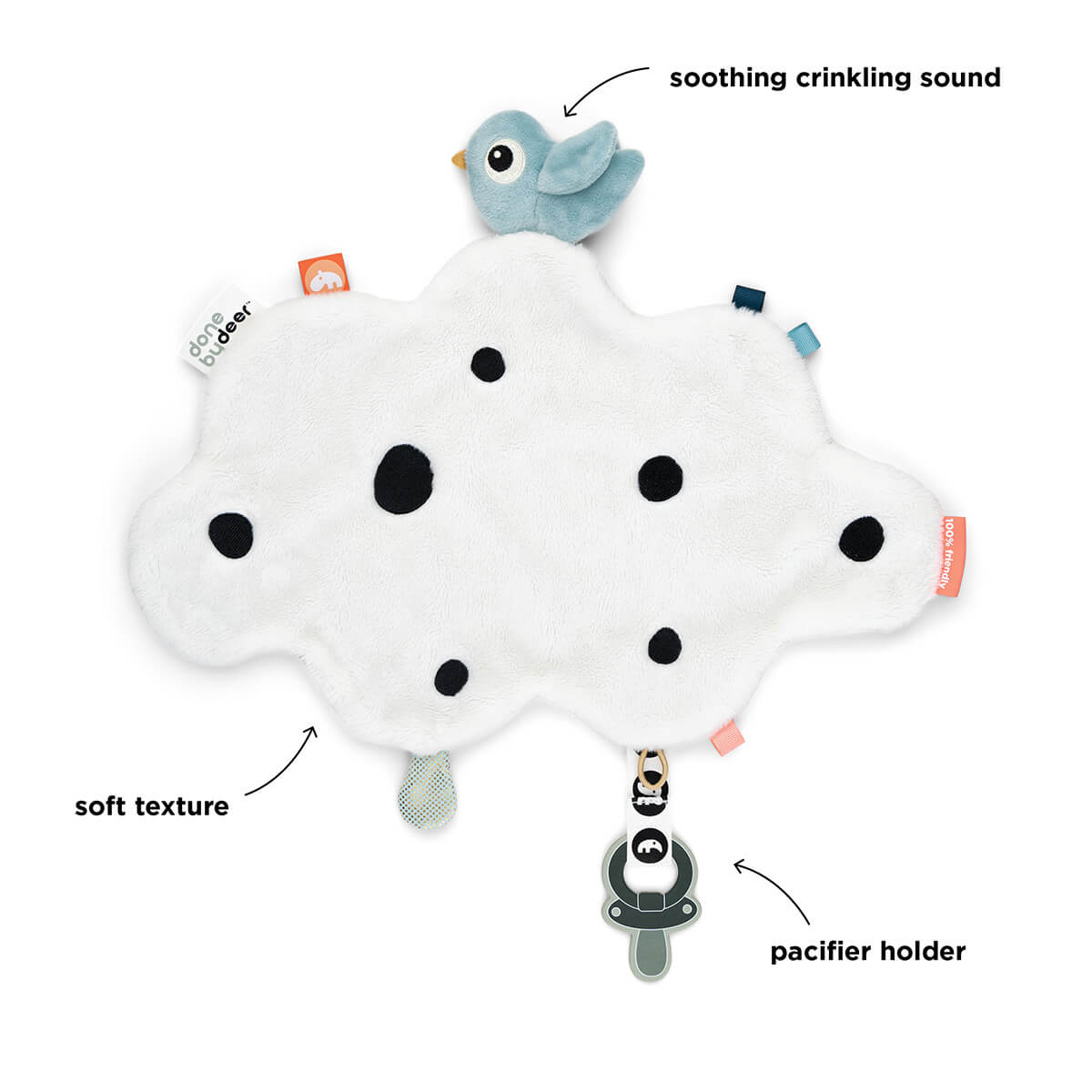 Doudou HAPPY CLOUDS Done by Deer bleu