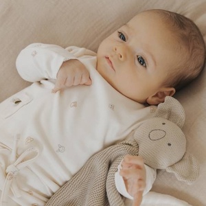 Doudou KOALA en tricot Bamboom oyster grey