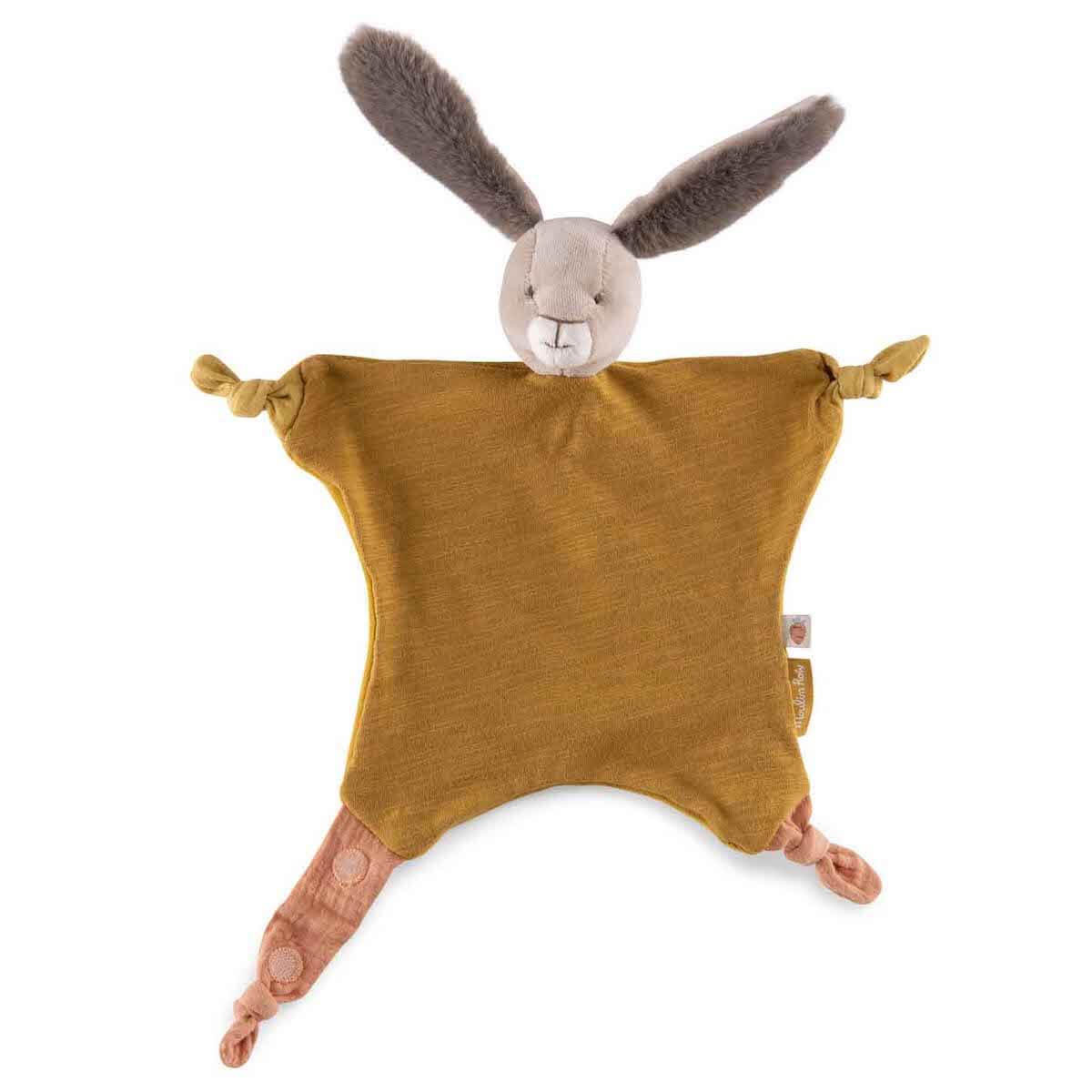 Doudou lapin TROIS PETITS LAPINS Moulin Roty ocre