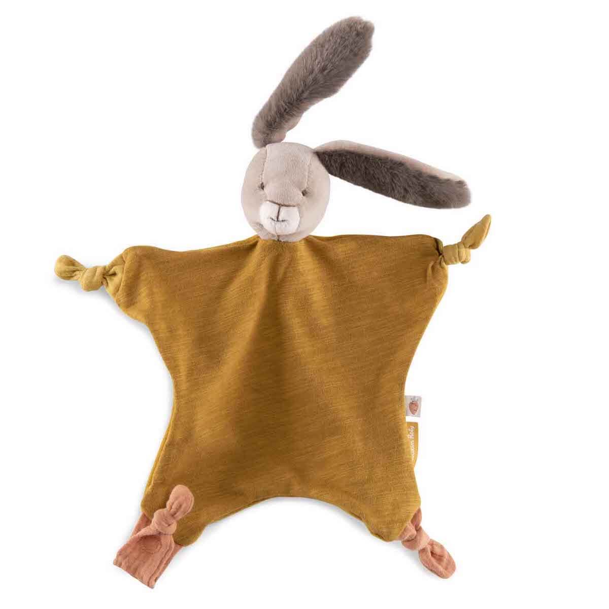 Doudou lapin TROIS PETITS LAPINS Moulin Roty ocre