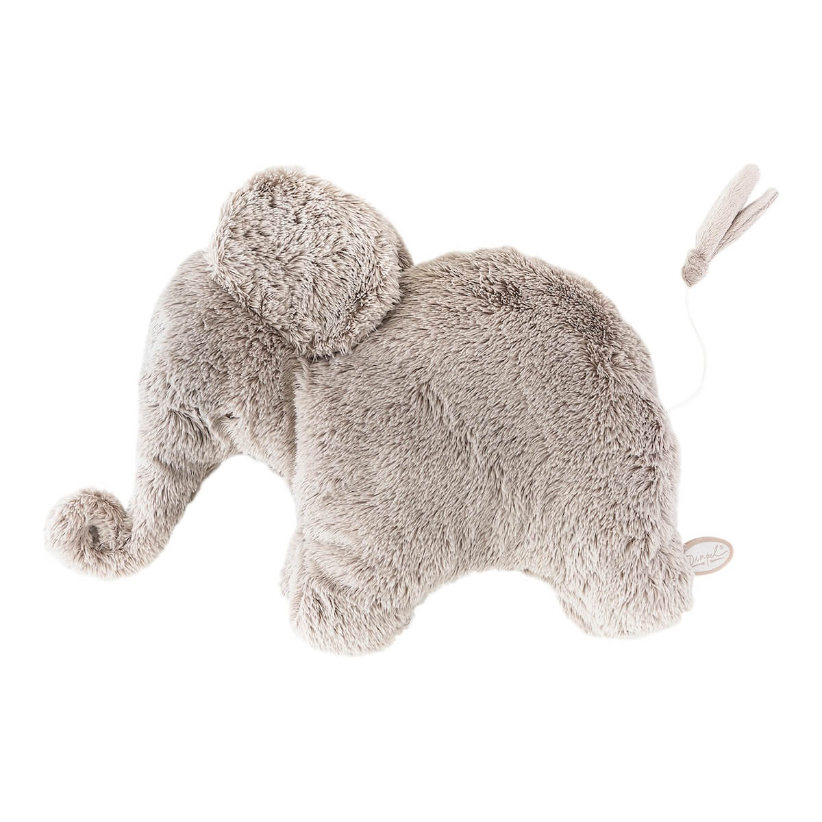 Doudou musical elephant OSCAR 42 Dimpel beige gris