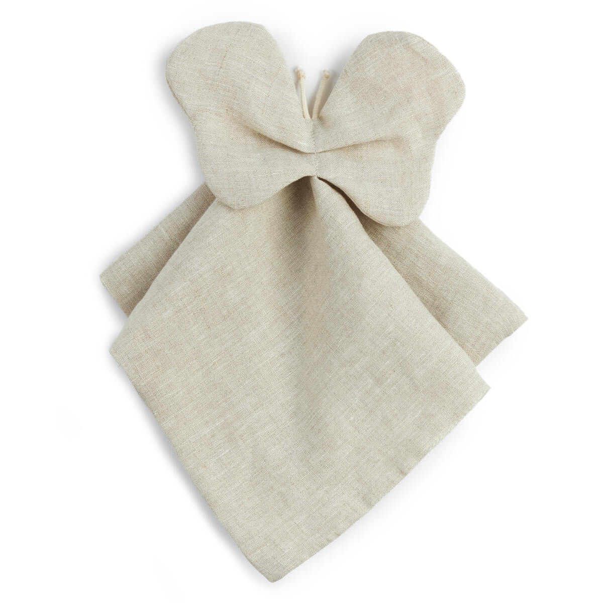 Doudou papillon LIN FRANÇAIS Nobodinoz Greige