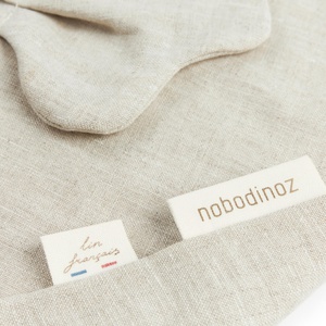 Doudou papillon LIN FRANÇAIS Nobodinoz Greige