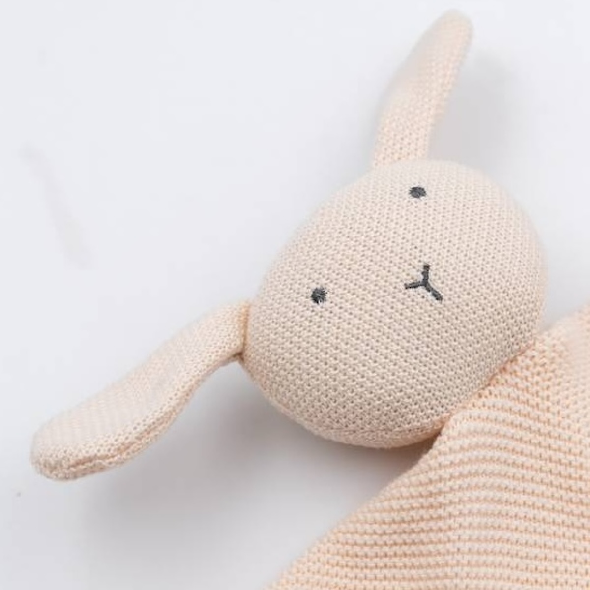 Doudou RABBIT en tricot Bamboom pink