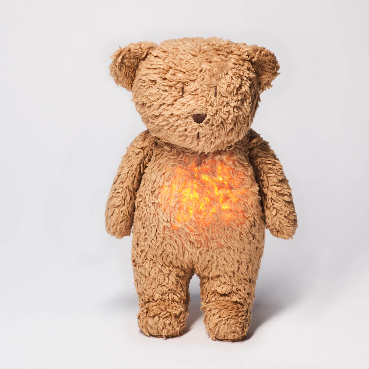 Doudou-veilleuse The Humming Bear Moonie Caramel