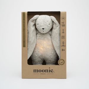 Doudou-veilleuse The Humming Bunny Moonie Gray Natur 2.0