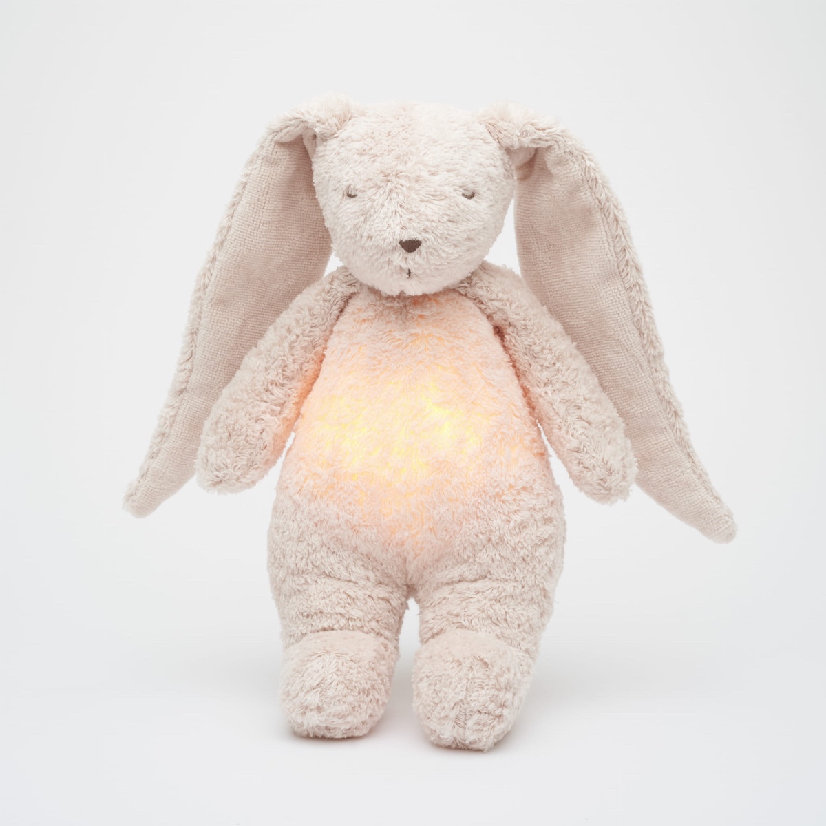 Doudou-veilleuse The Humming Bunny Moonie Rose Natur 2.0