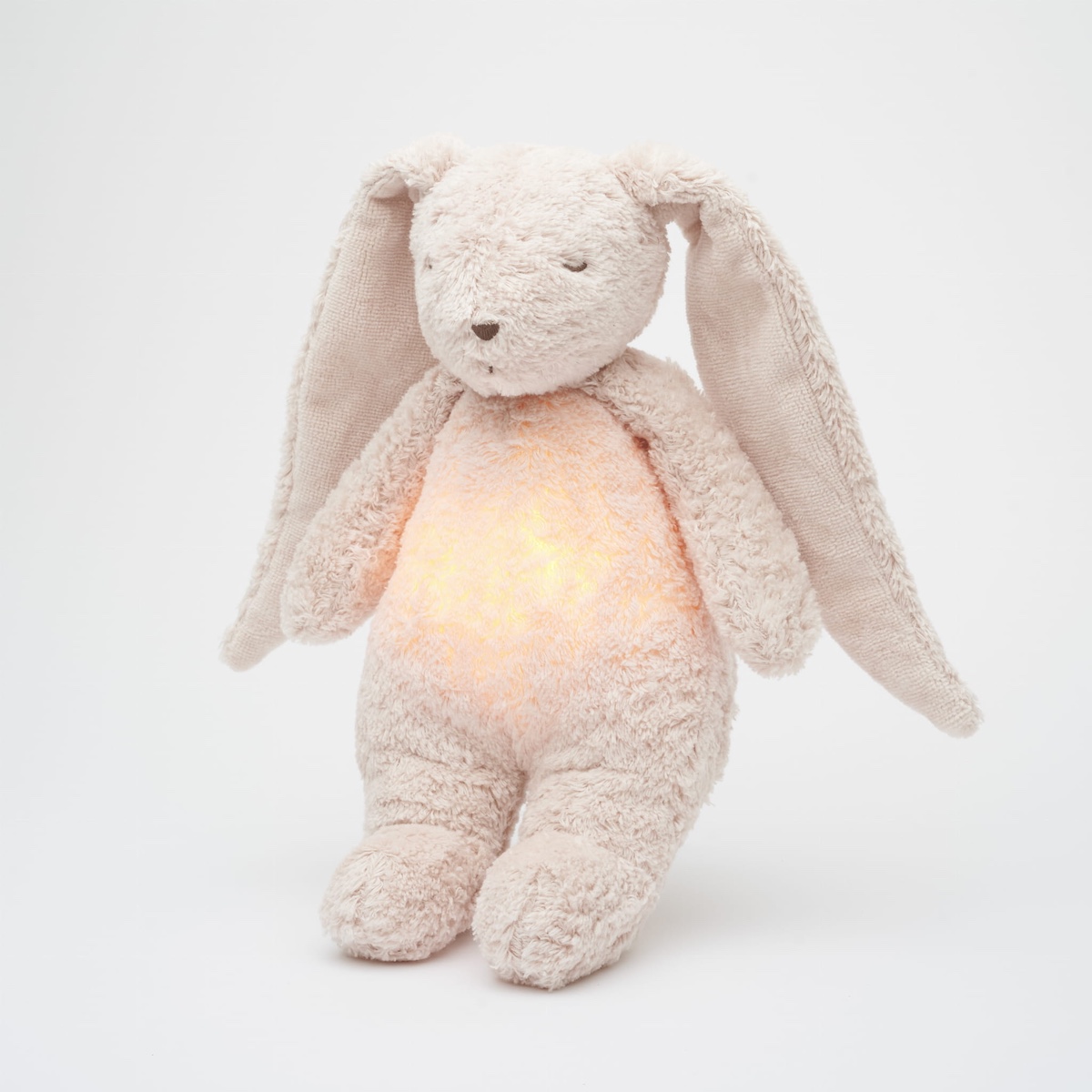 Doudou-veilleuse The Humming Bunny Moonie Rose Natur 2.0