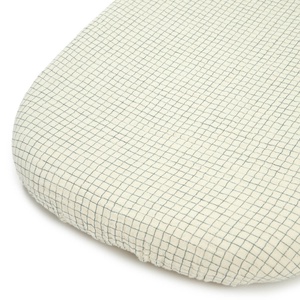 Drap housse 40x80cm WABI SABI Nobodinoz blue grid
