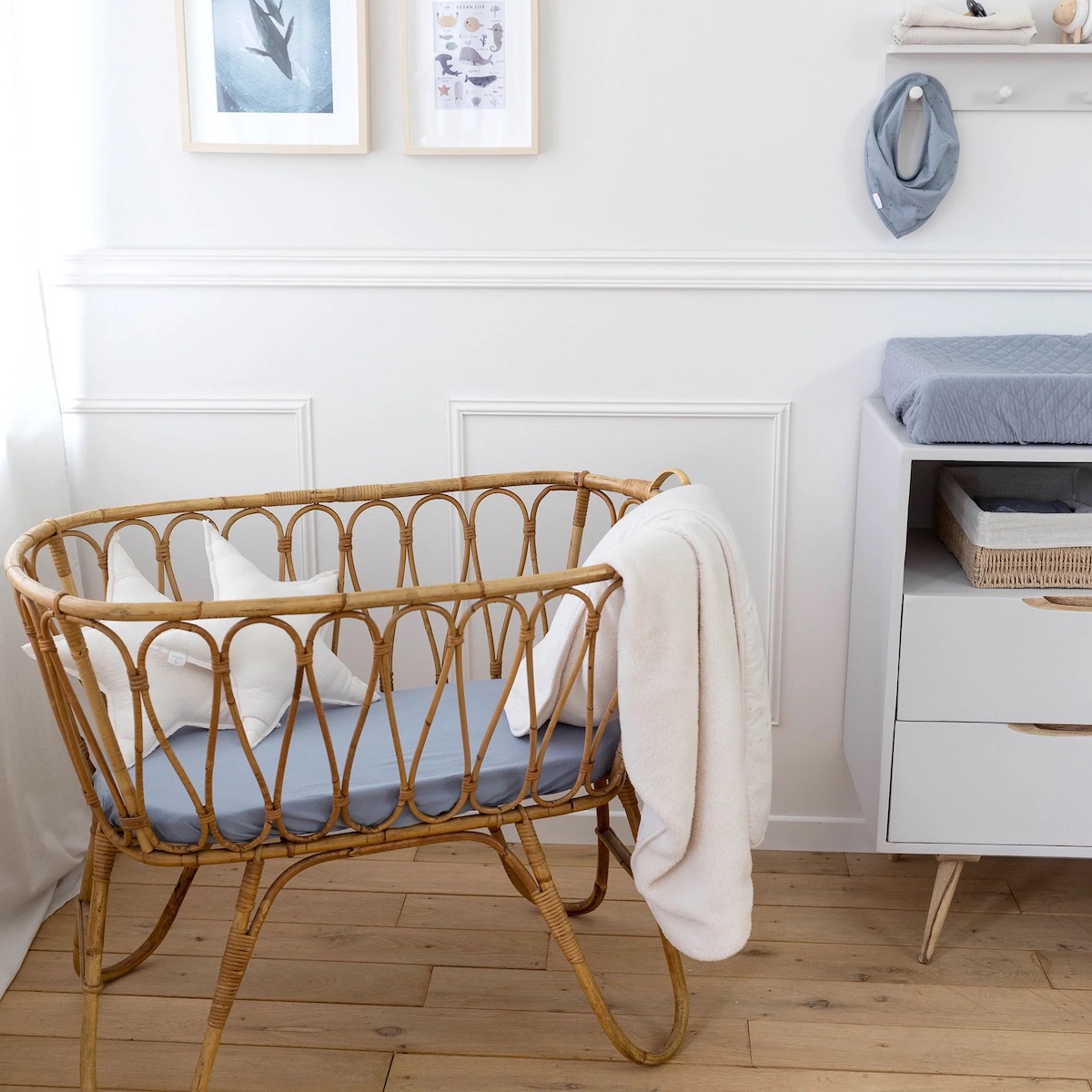 Drap housse 40x90cm Bemini stone