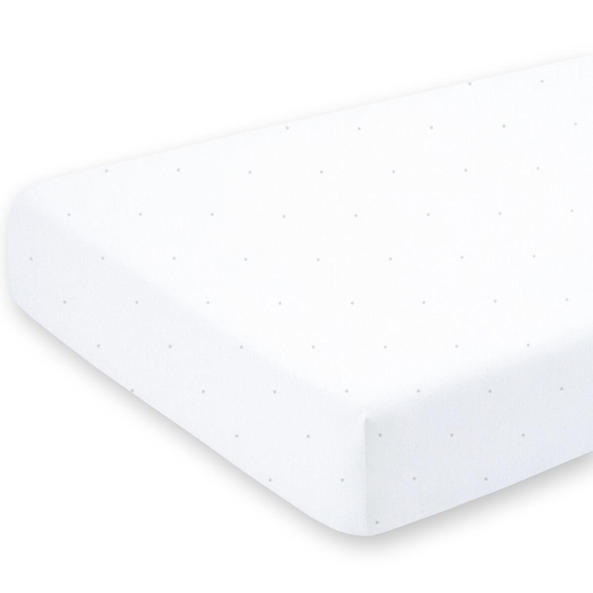 Drap housse 40x90cm CHOUX Bemini Snow Jersey
