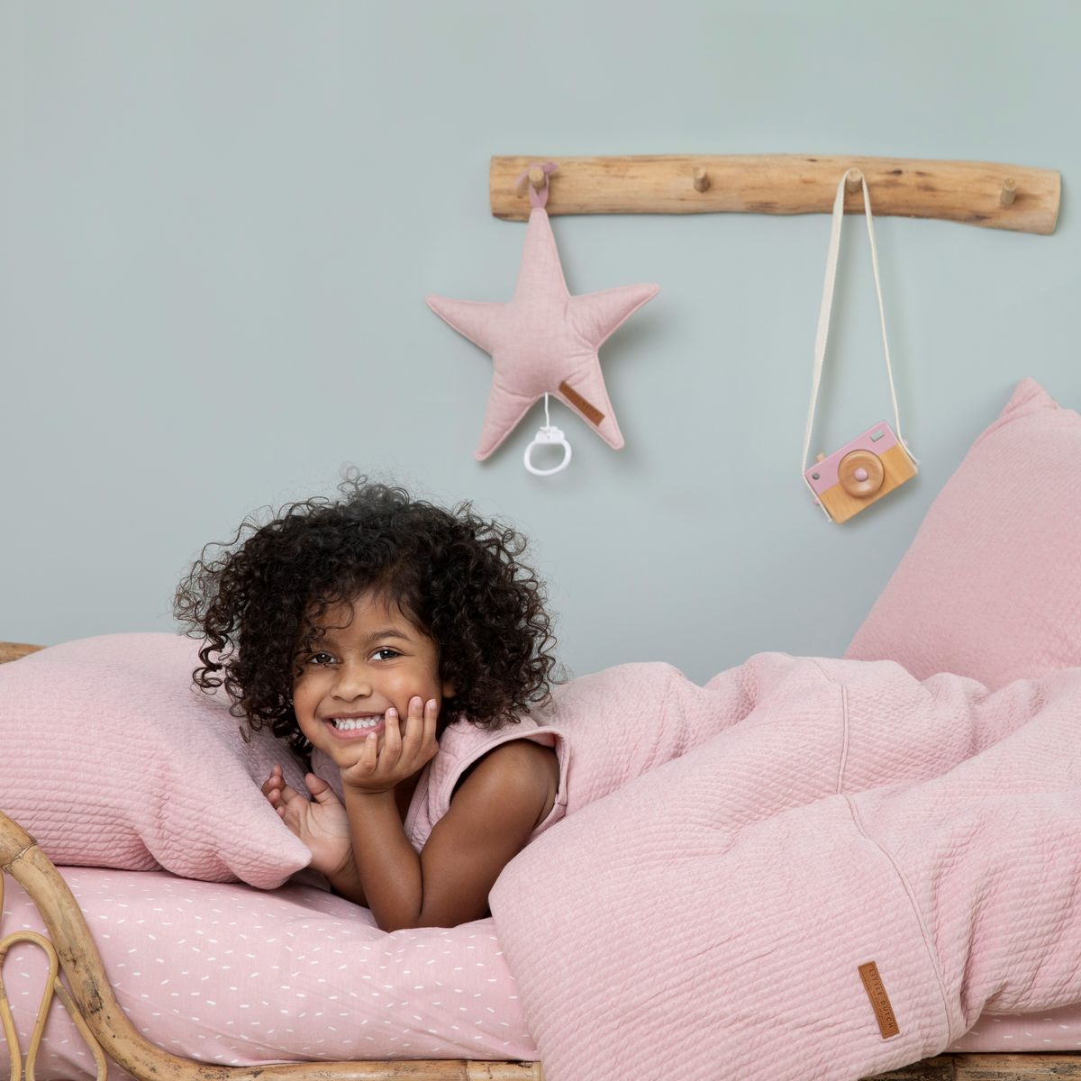 Drap housse 70x140/150 PURE Little Dutch pink 