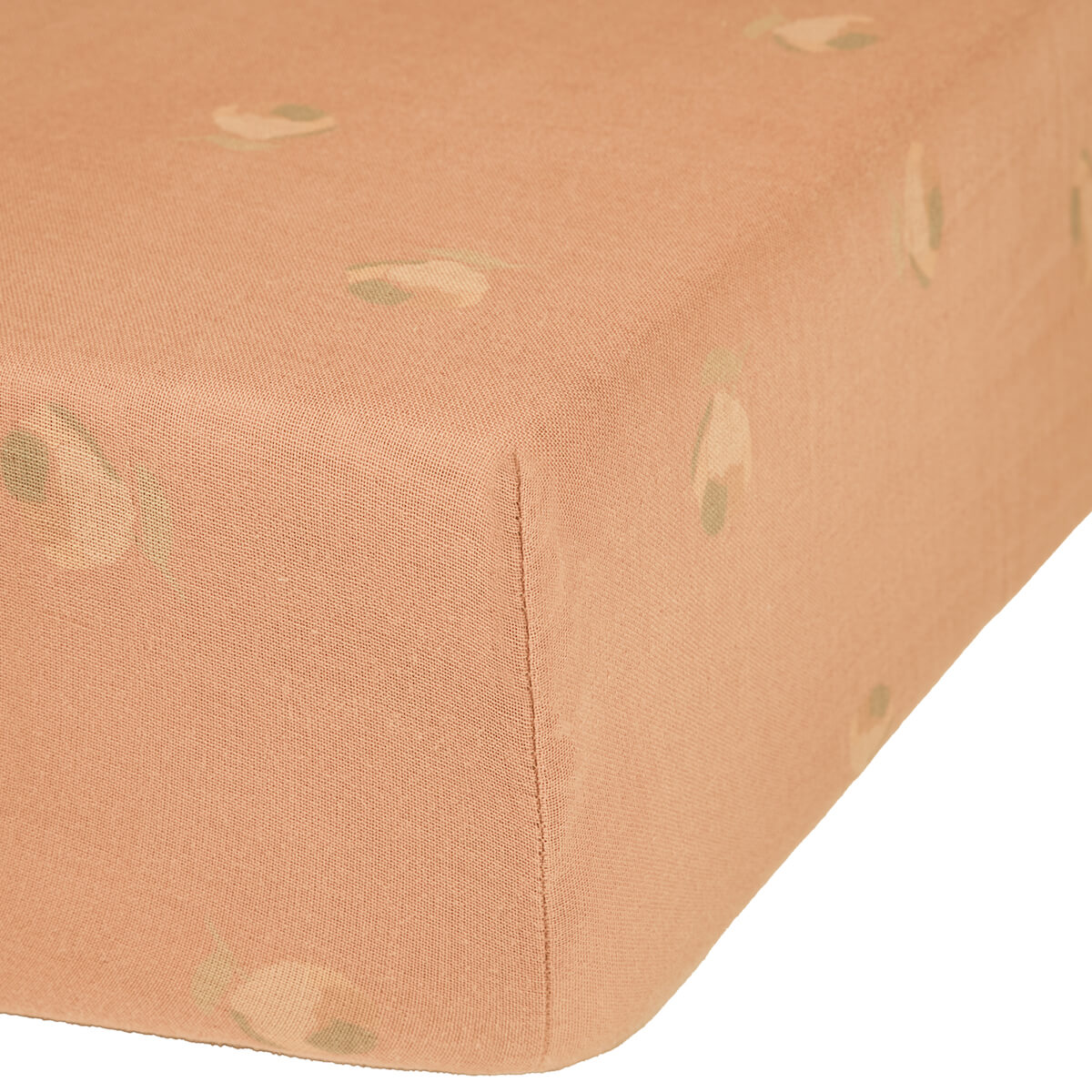 Drap housse 70x140cm WABI SABI Nobodinoz Powder Pink Blossom