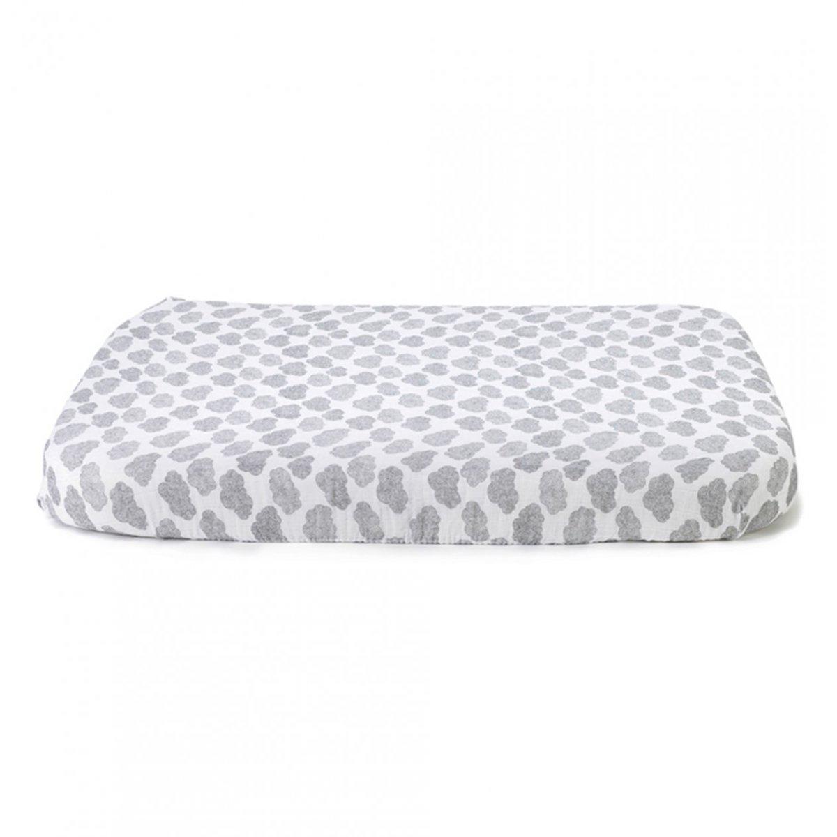 Drap-housse 70x150cm MUKA Charlie Crane moumout cloud