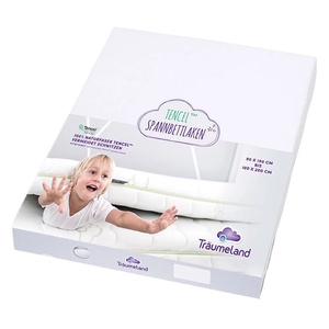 Drap housse 90x200cm TENCEL Traumeland white