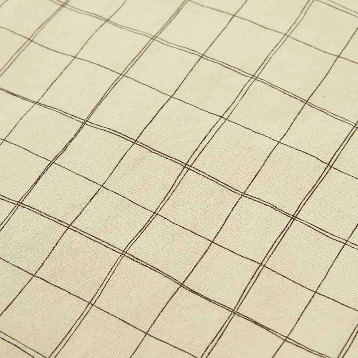 Drap housse bébé 70x100cm SHEET WASHED cotton Nobodinoz green tea grid