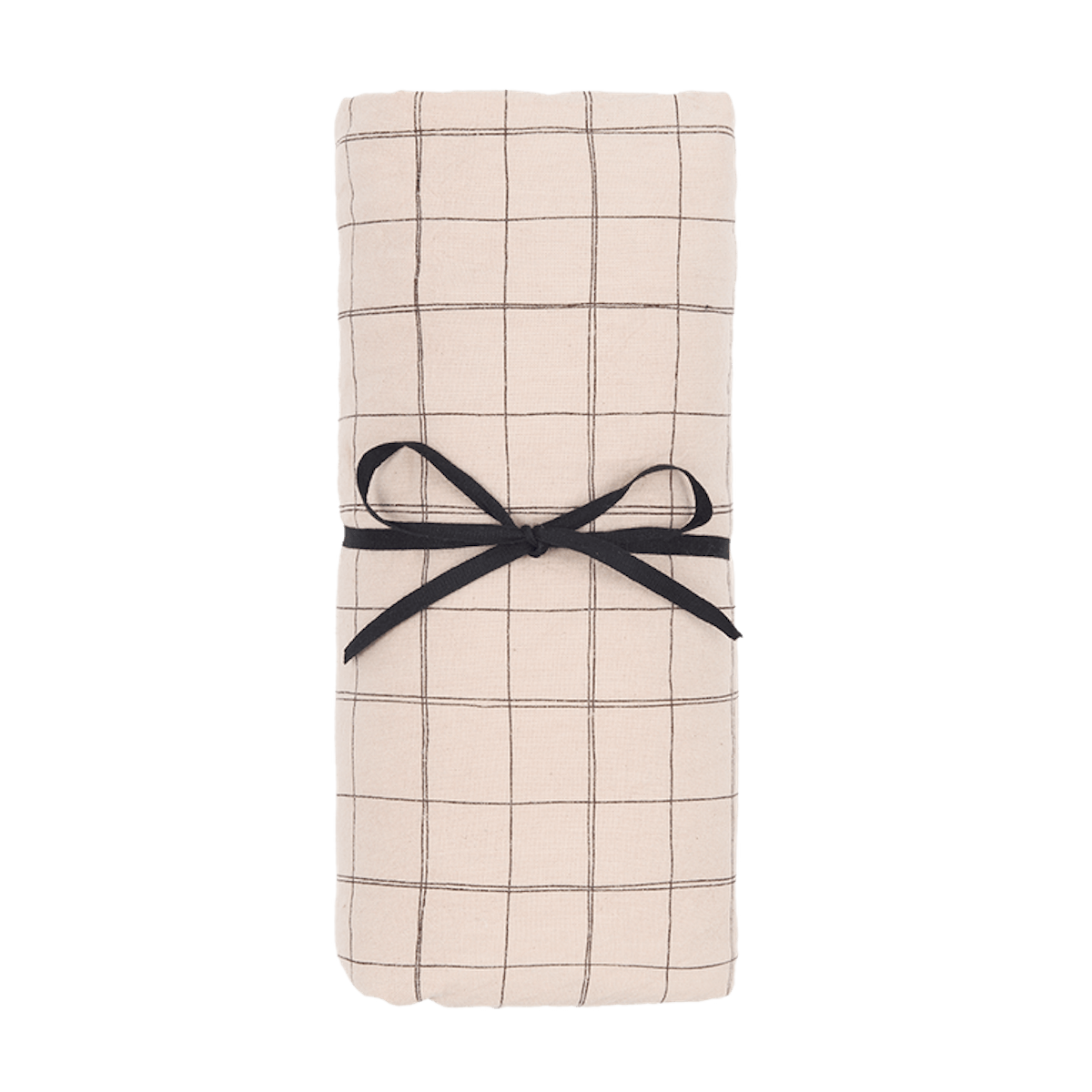 Drap housse bébé 70x100cm SHEET WASHED cotton Nobodinoz mauve pink grid