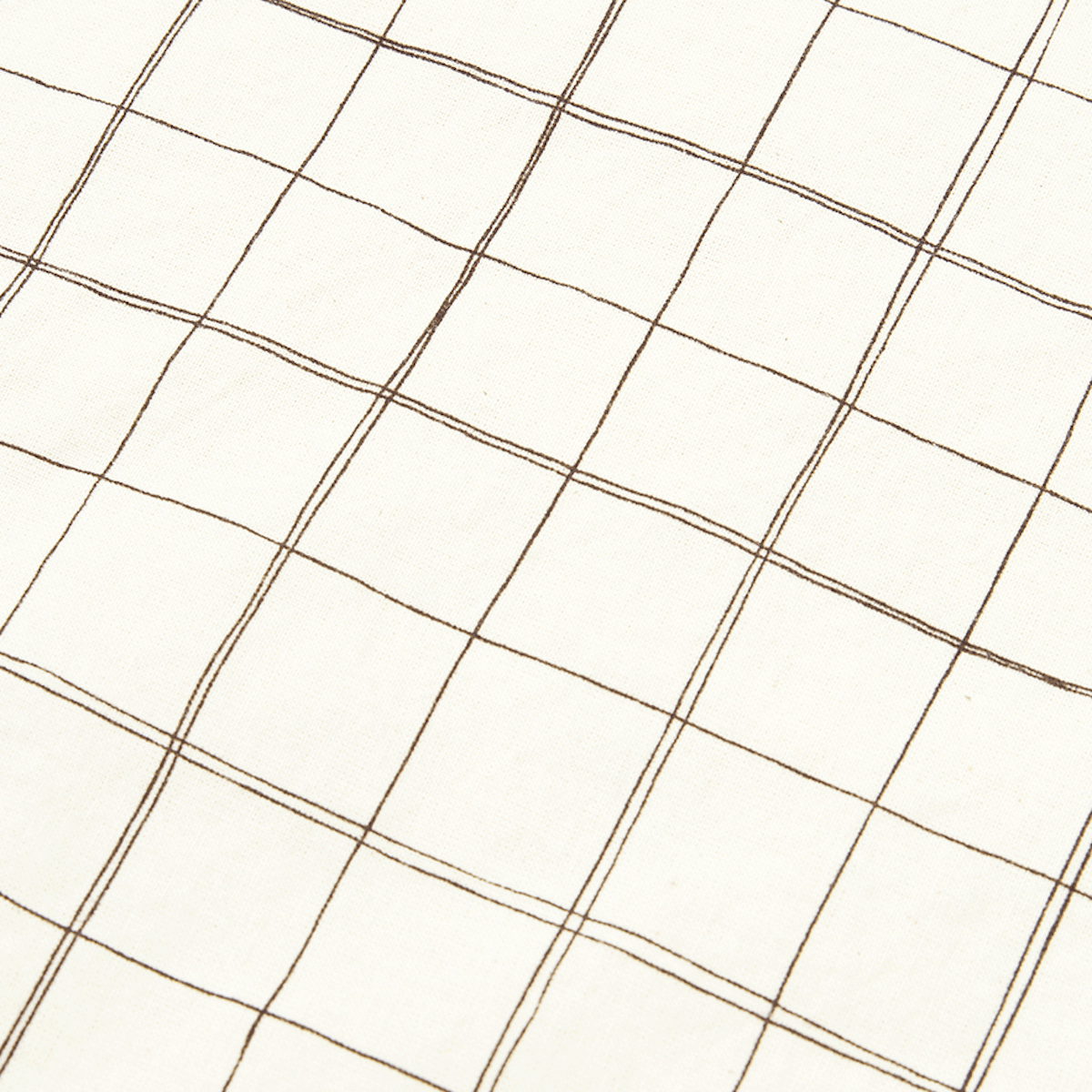 Drap housse bébé 70x100cm SHEET WASHED cotton Nobodinoz natural grid