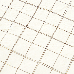 Drap housse bébé 70x100cm SHEET WASHED cotton Nobodinoz natural grid