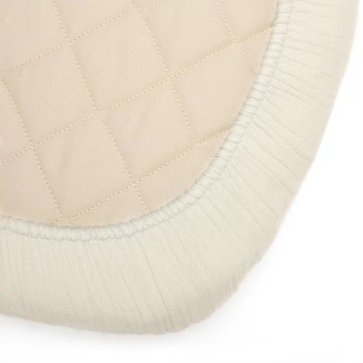 Drap housse KUKO/KUMI Charlie Crane Milk