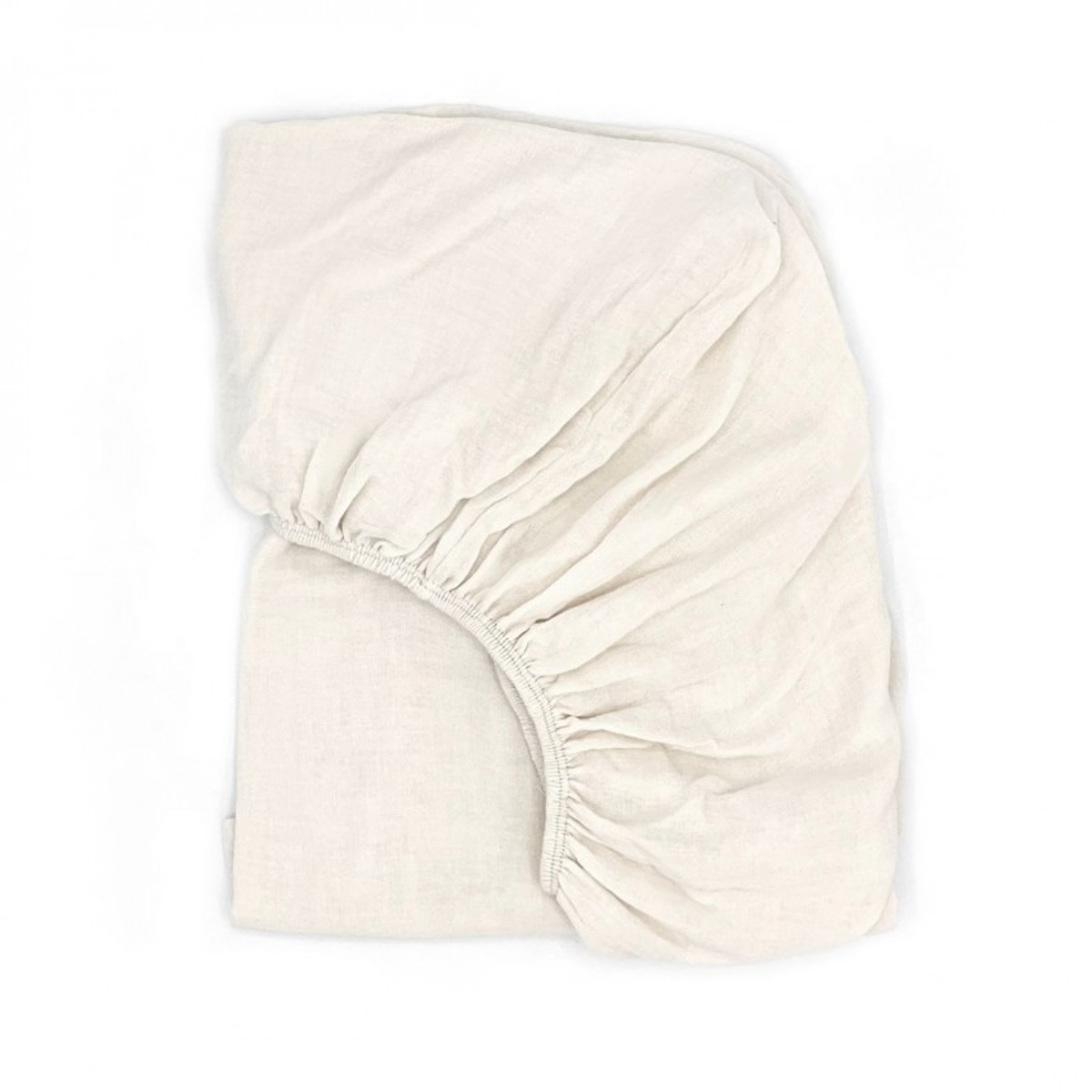 Drap housse lit 70cm Babyshower ivory powder