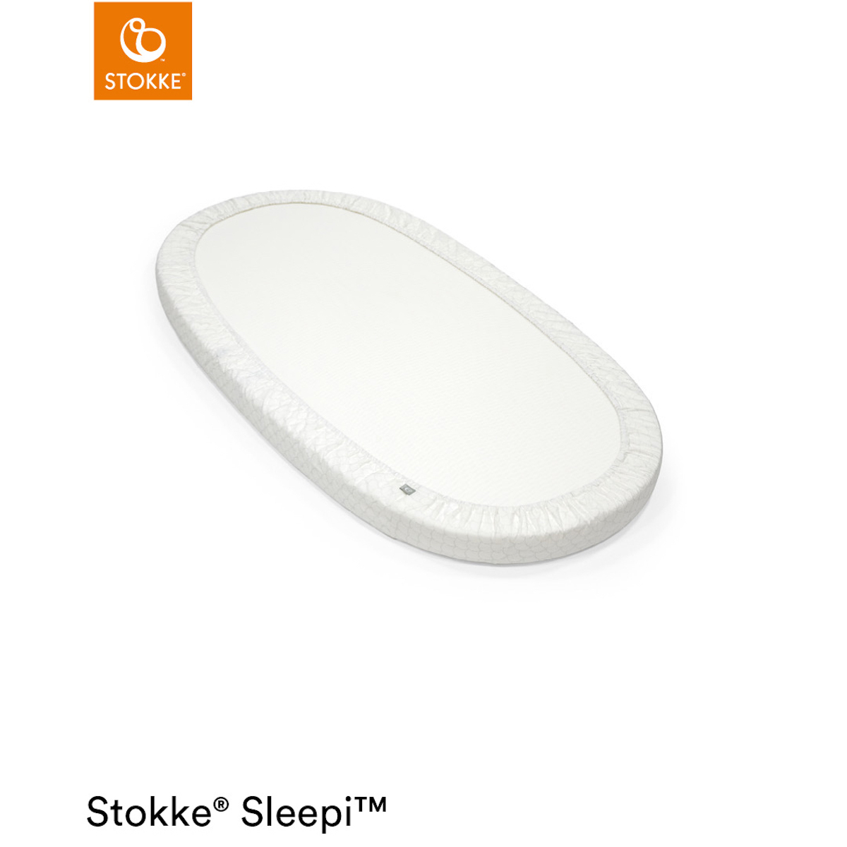 Drap housse lit SLEEPI V3 Stokke Gris léger