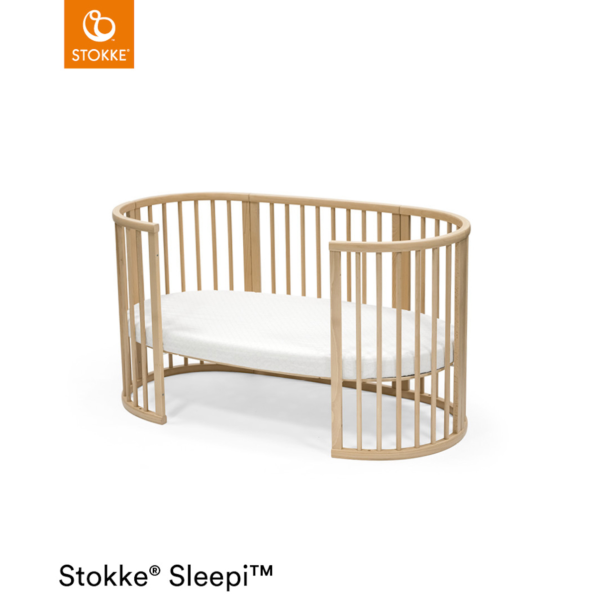 Drap housse lit SLEEPI V3 Stokke Gris léger