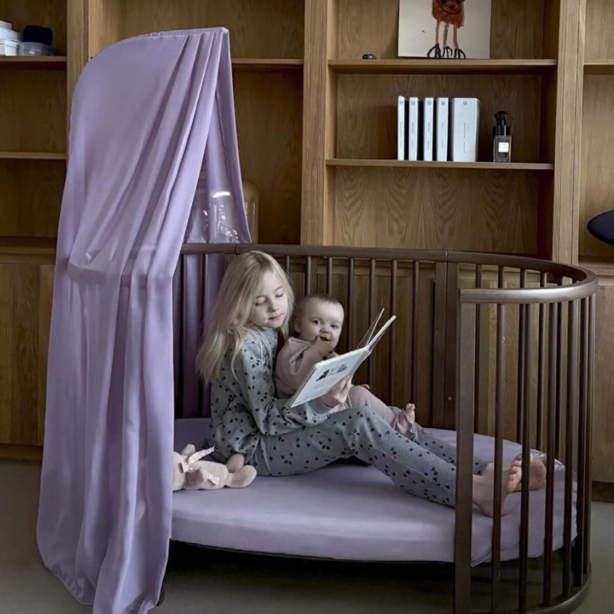 Drap housse lit SLEEPI V3 Stokke lavander OCS